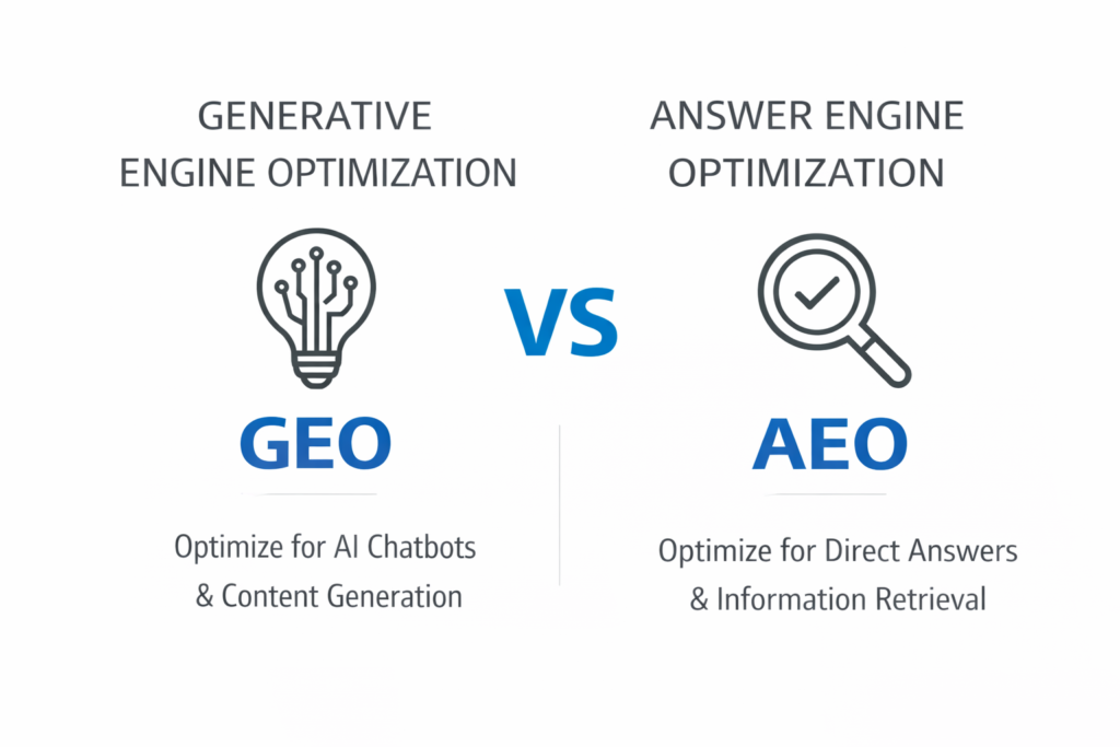 Generative Engine Optimization and Answer Engine Optimization